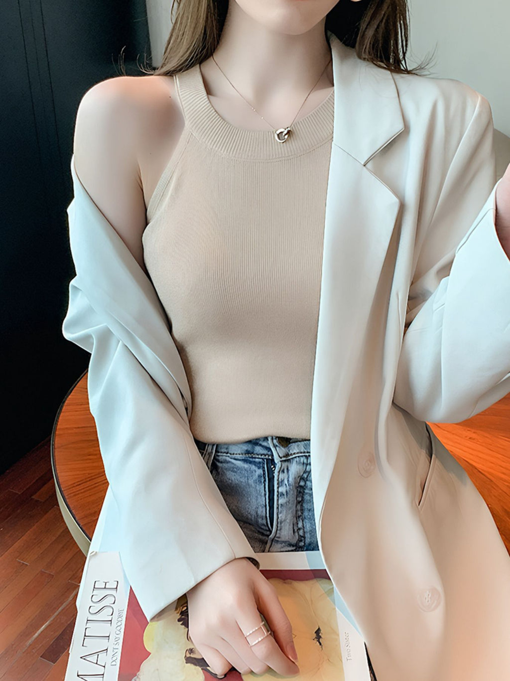 Ribbed Knit Cami Top