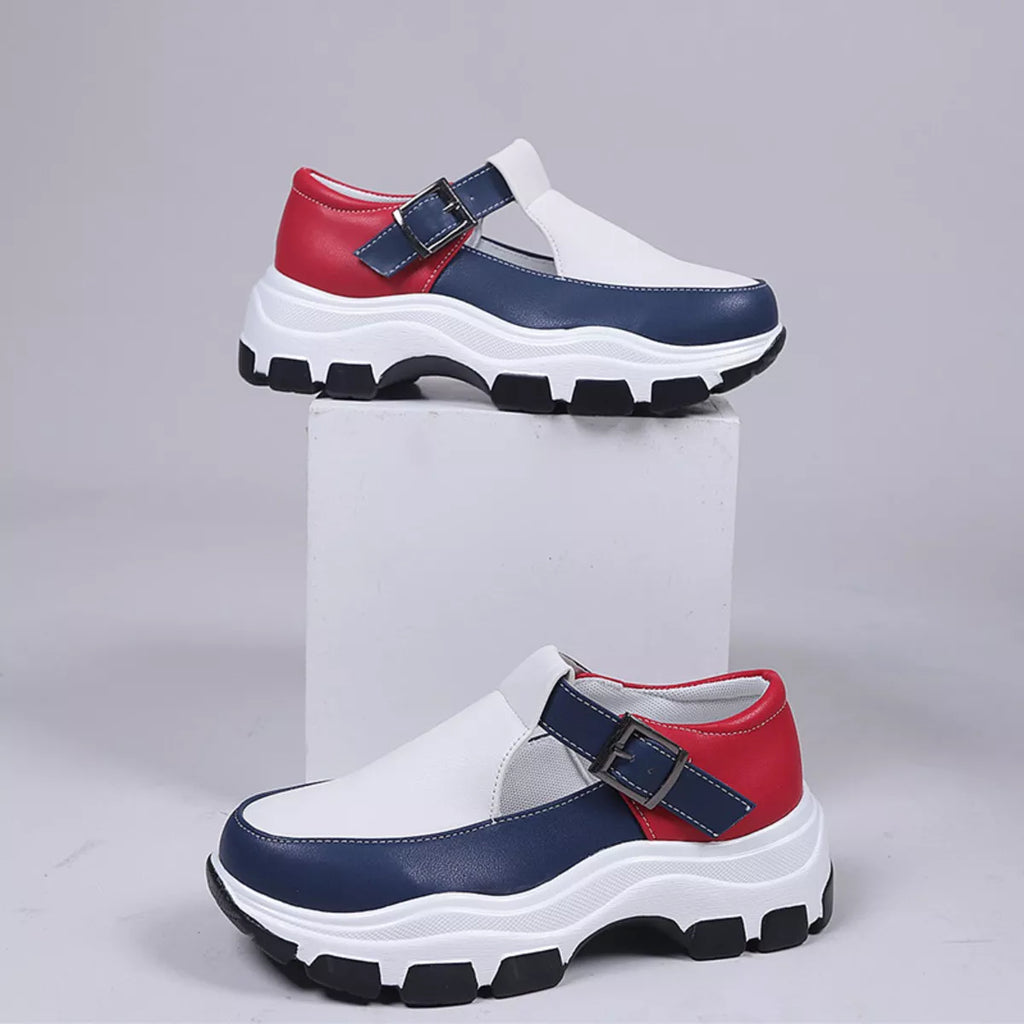 Round Toe Platform Loafers