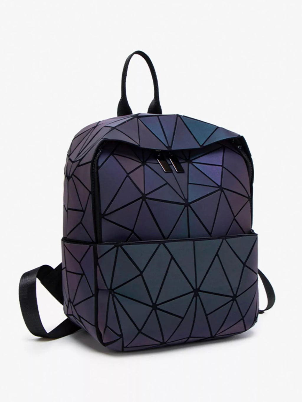 Geometric Adjustable Straps Backpack Bag