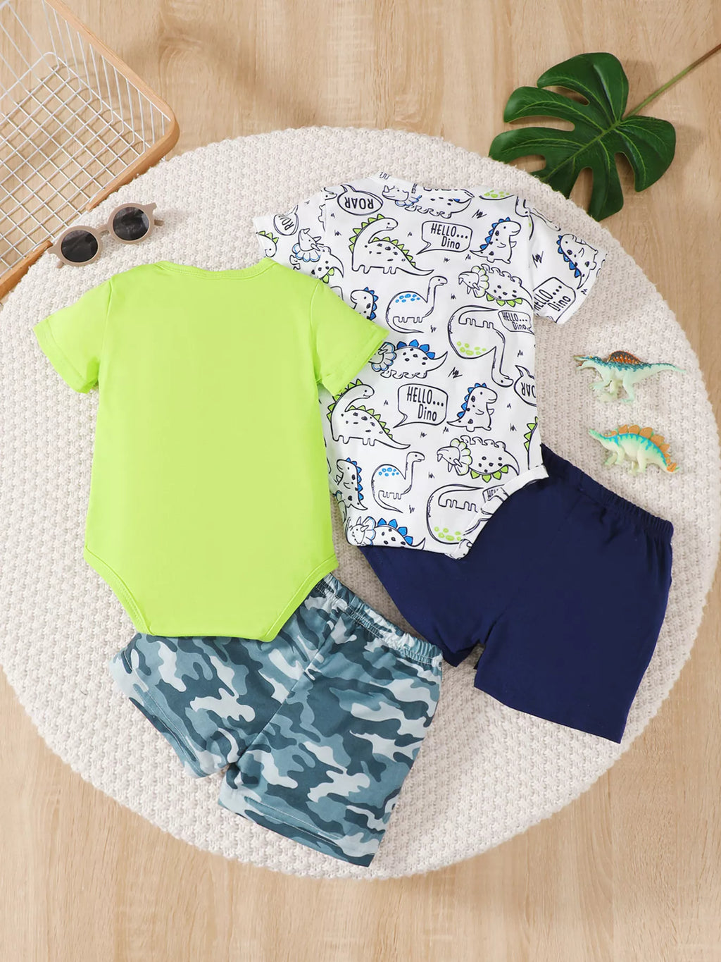 2 Piece Dino-Themed Baby Outfit Set
