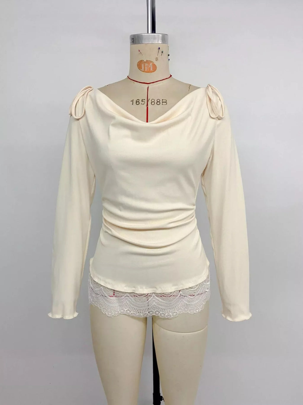 Lace Trim Long Sleeve T-Shirt