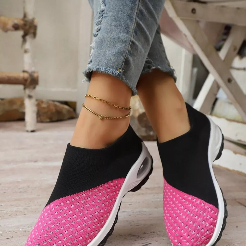 Color Block Mesh Athletic
