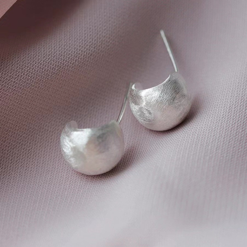 925 Sterling Silver C-Hoop Earrings