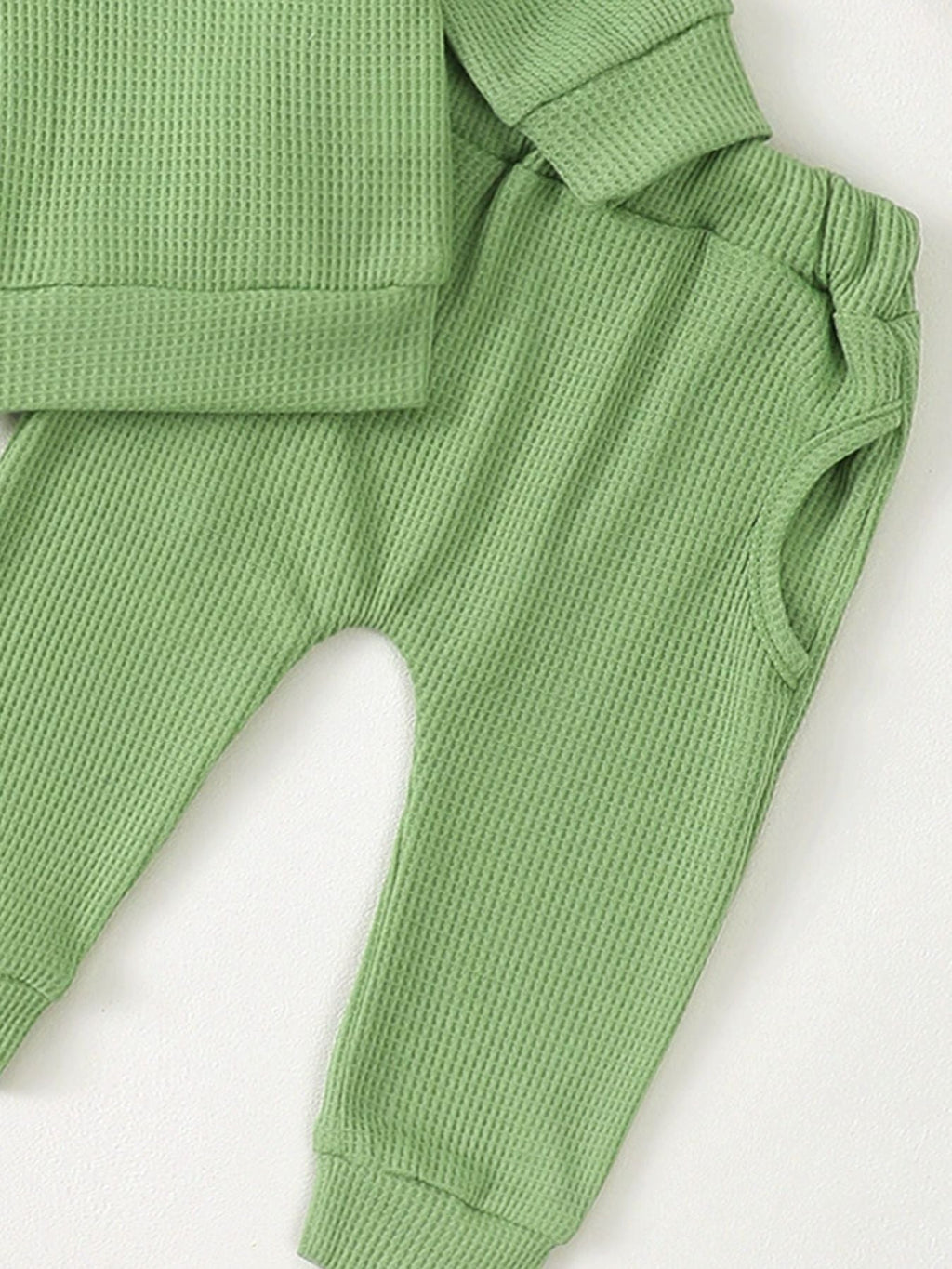 Children's Letter Ruffled Trim Top and Pants Set