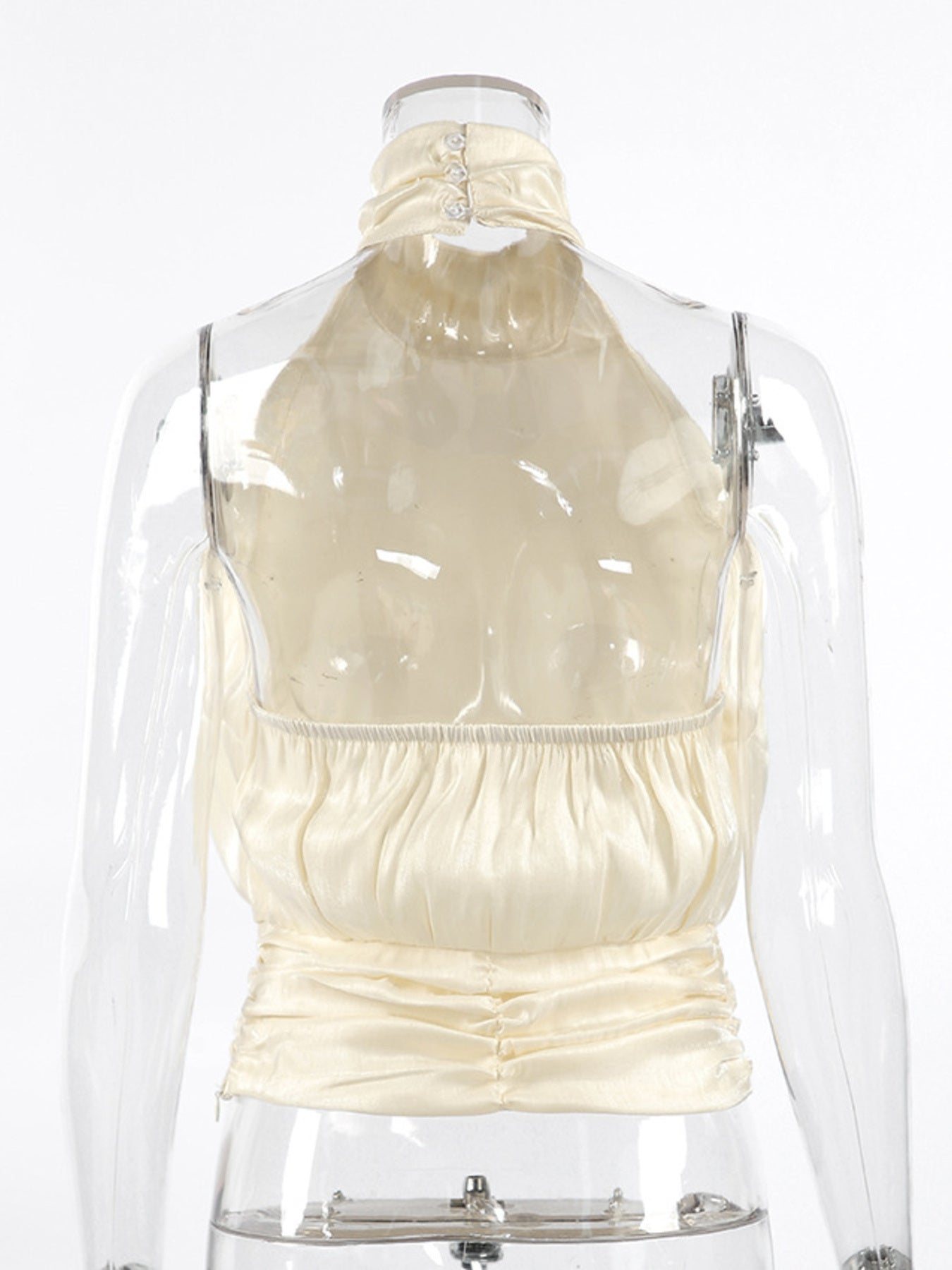 Halter Neck Ruched Cami Top