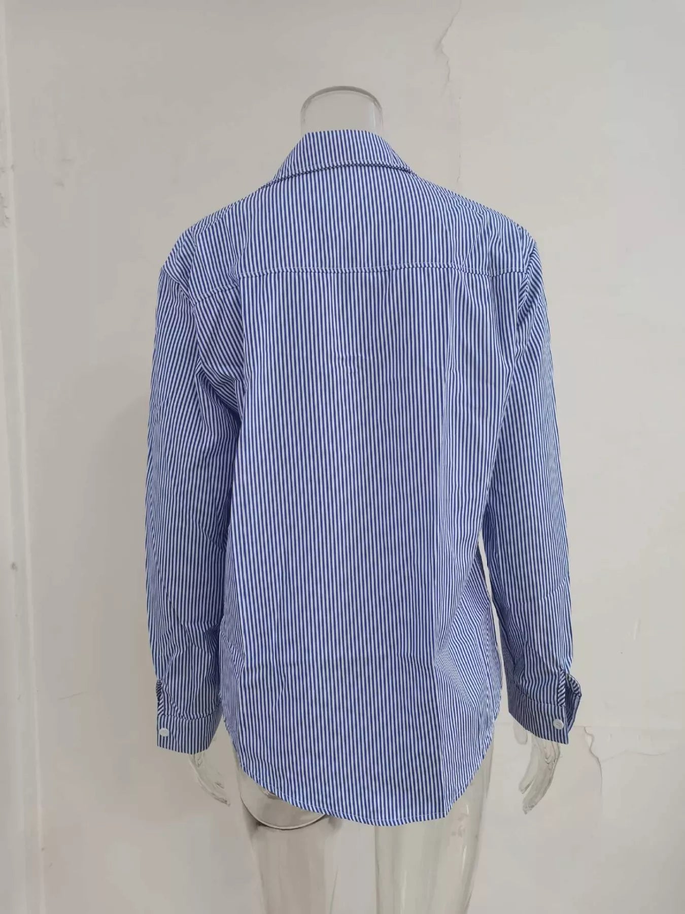 Striped Button-Down Relaxed Fit Shirt