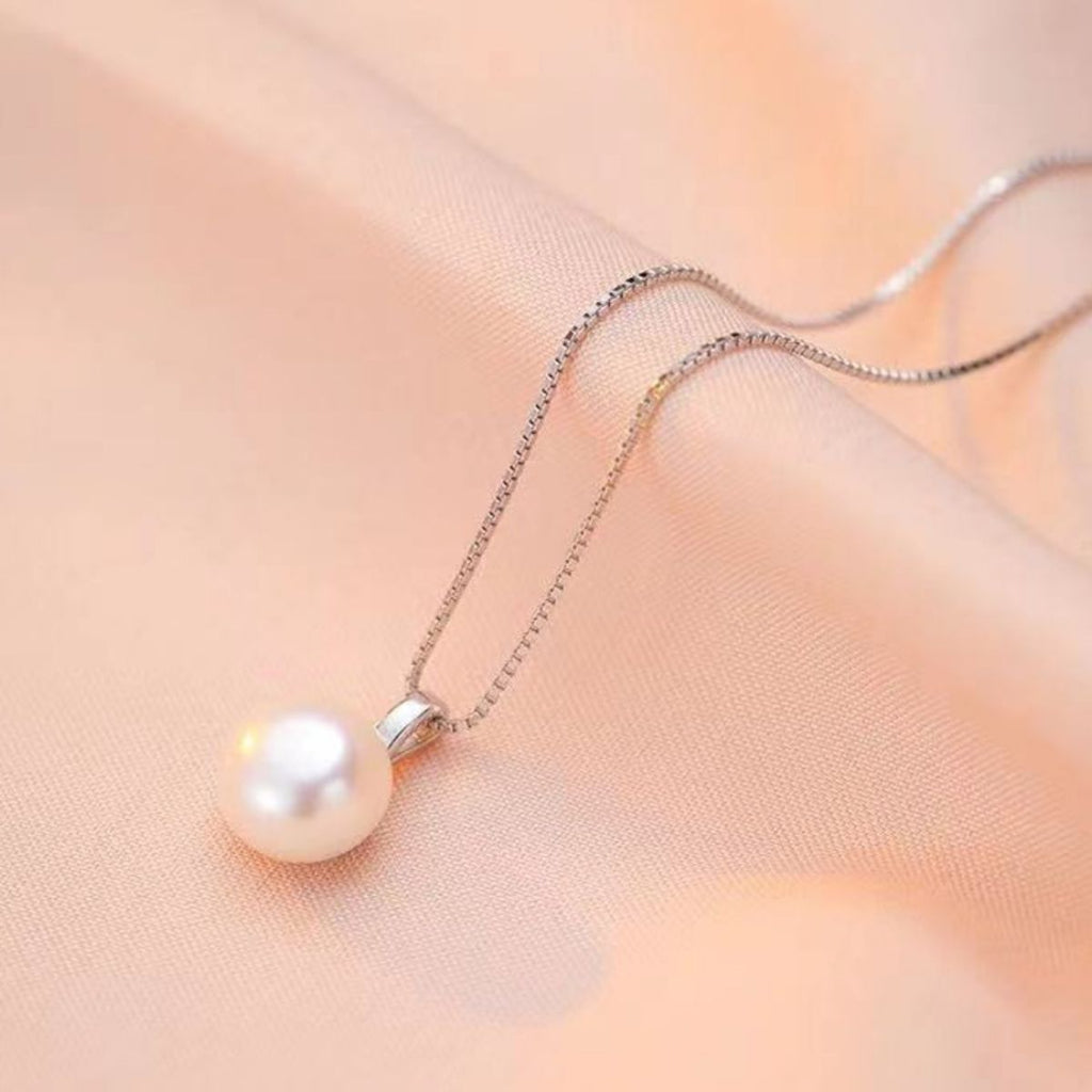 925 Sterling Silver Pearl Necklace