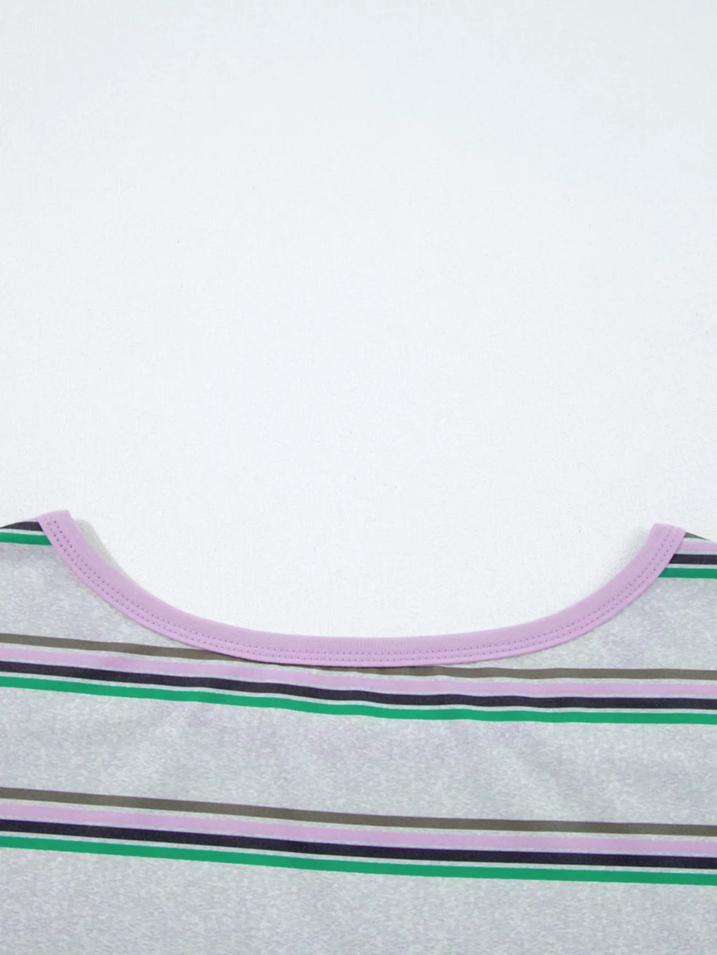Stripe Oversize Drop Shoulder Long Sleeve Casual Top