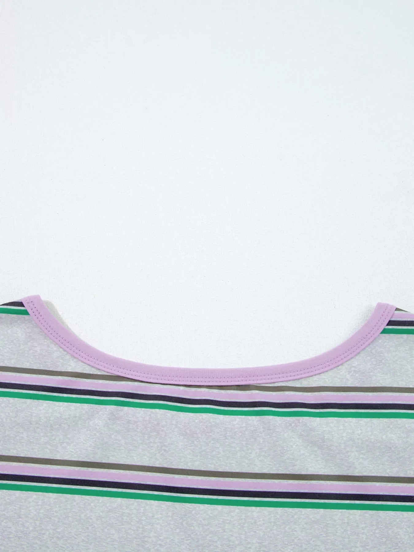 Stripe Oversize Drop Shoulder Long Sleeve Casual Top