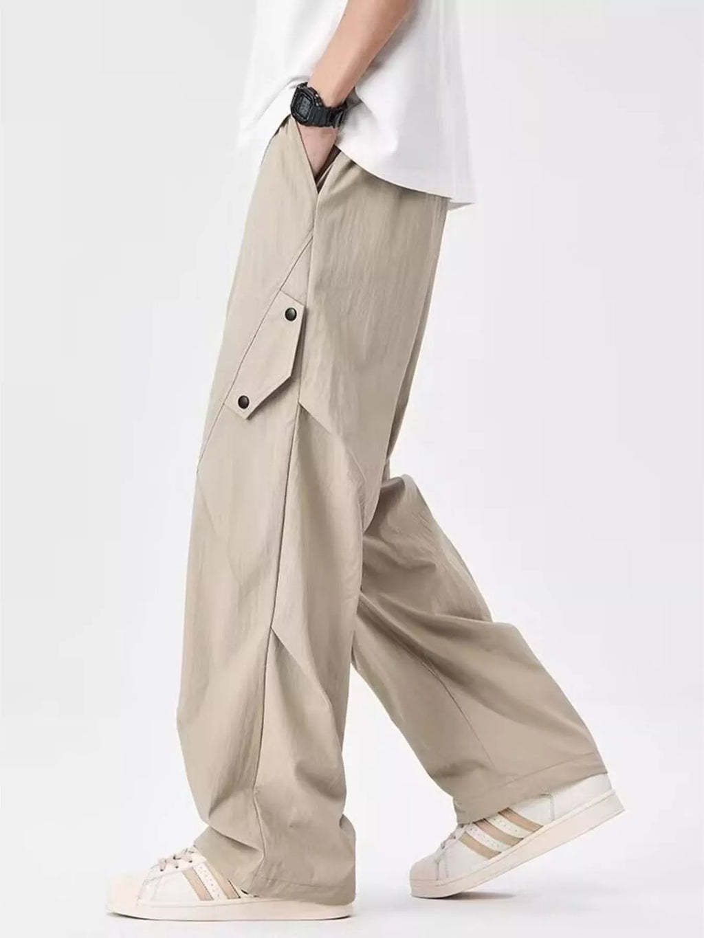 Men's Plus Size Loose Fit Cargo Pants