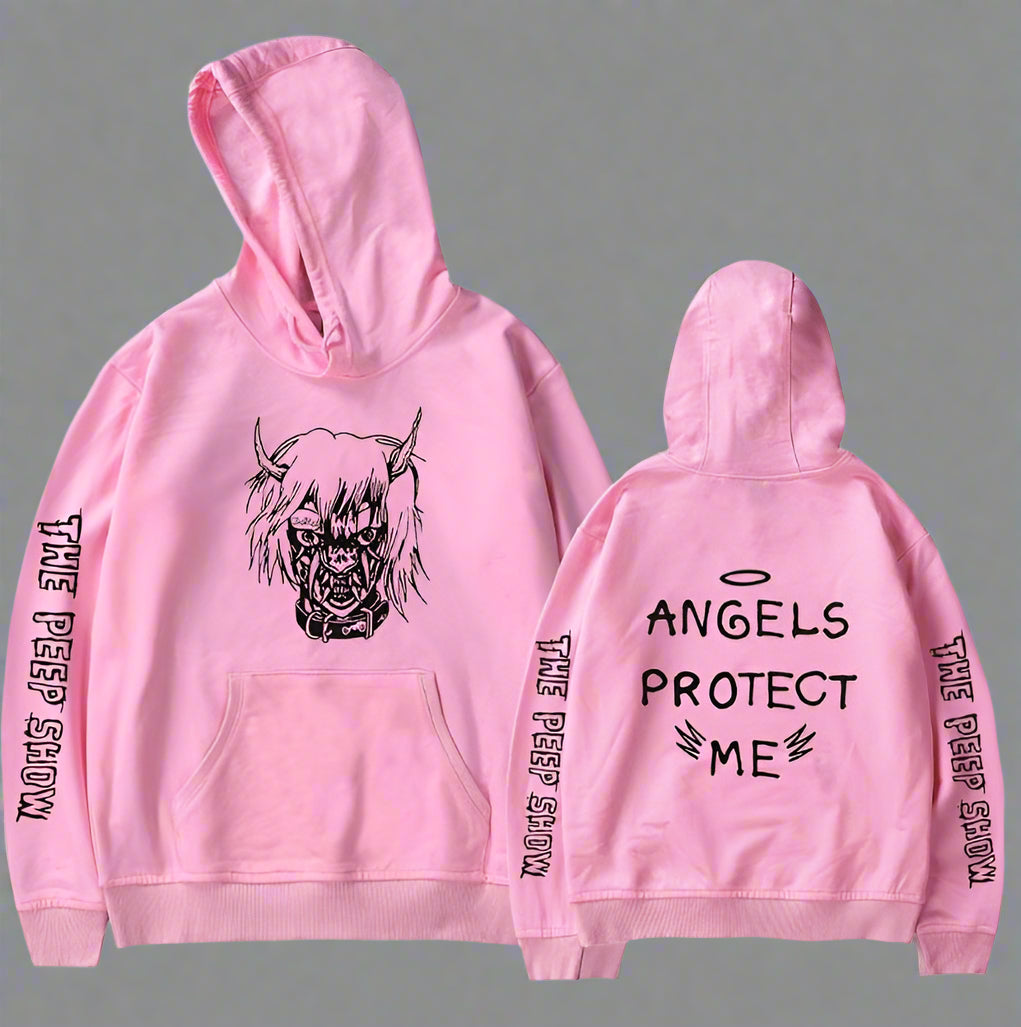 Angel and Devil Hoodie – Unisex Couple Graphic Pullover Sweatshirt