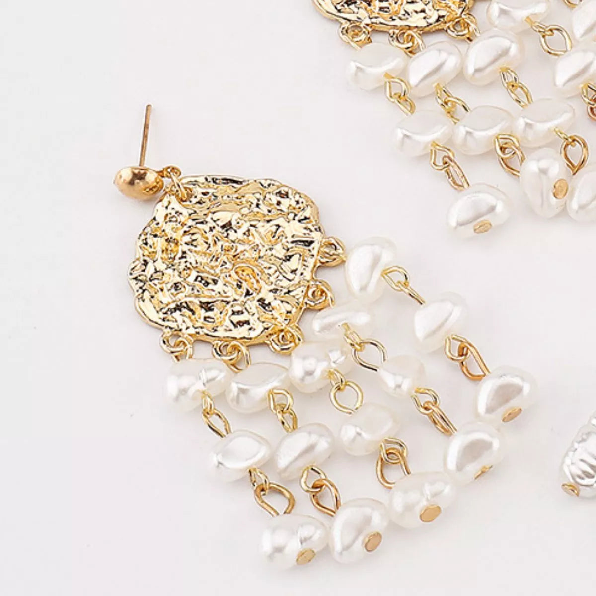 18K Gold-Plated Dangle Earrings