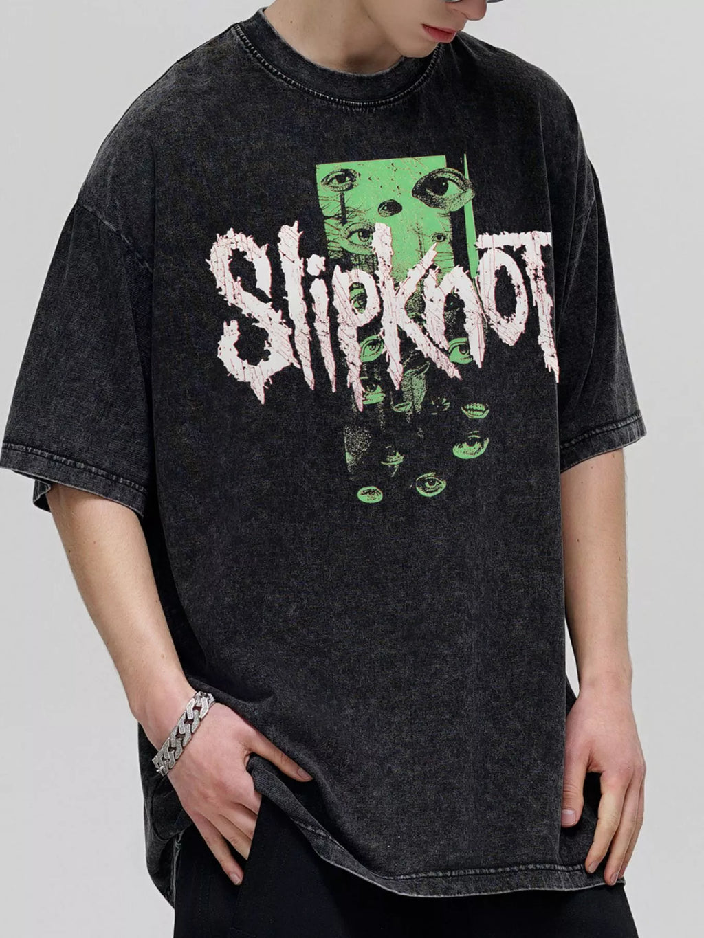 Men's Slipknot Graphic Vintage Wash T-Shirt