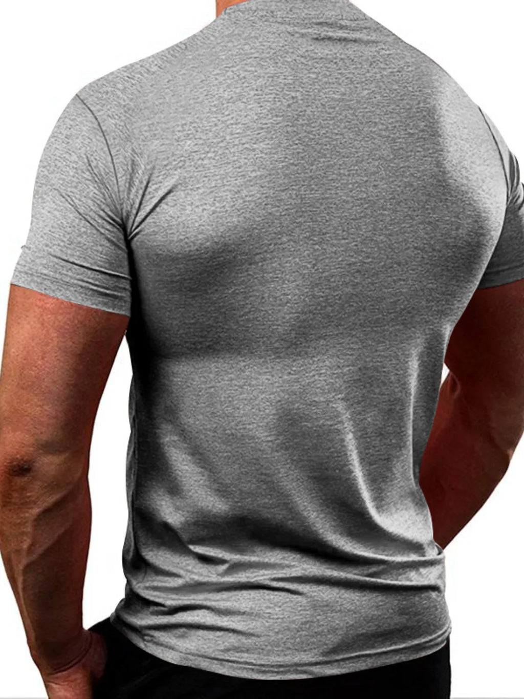 Men's Full Size Round Neck Short Sleeve T-Shirt Plus Size