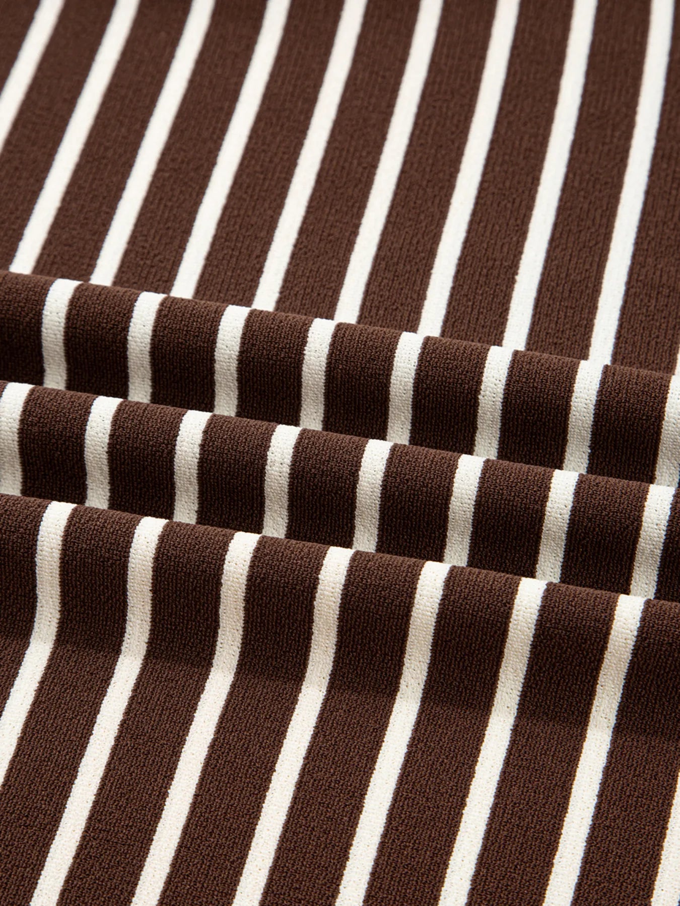 Stripe Cropped Crew Neck Long Sleeve T Shirt