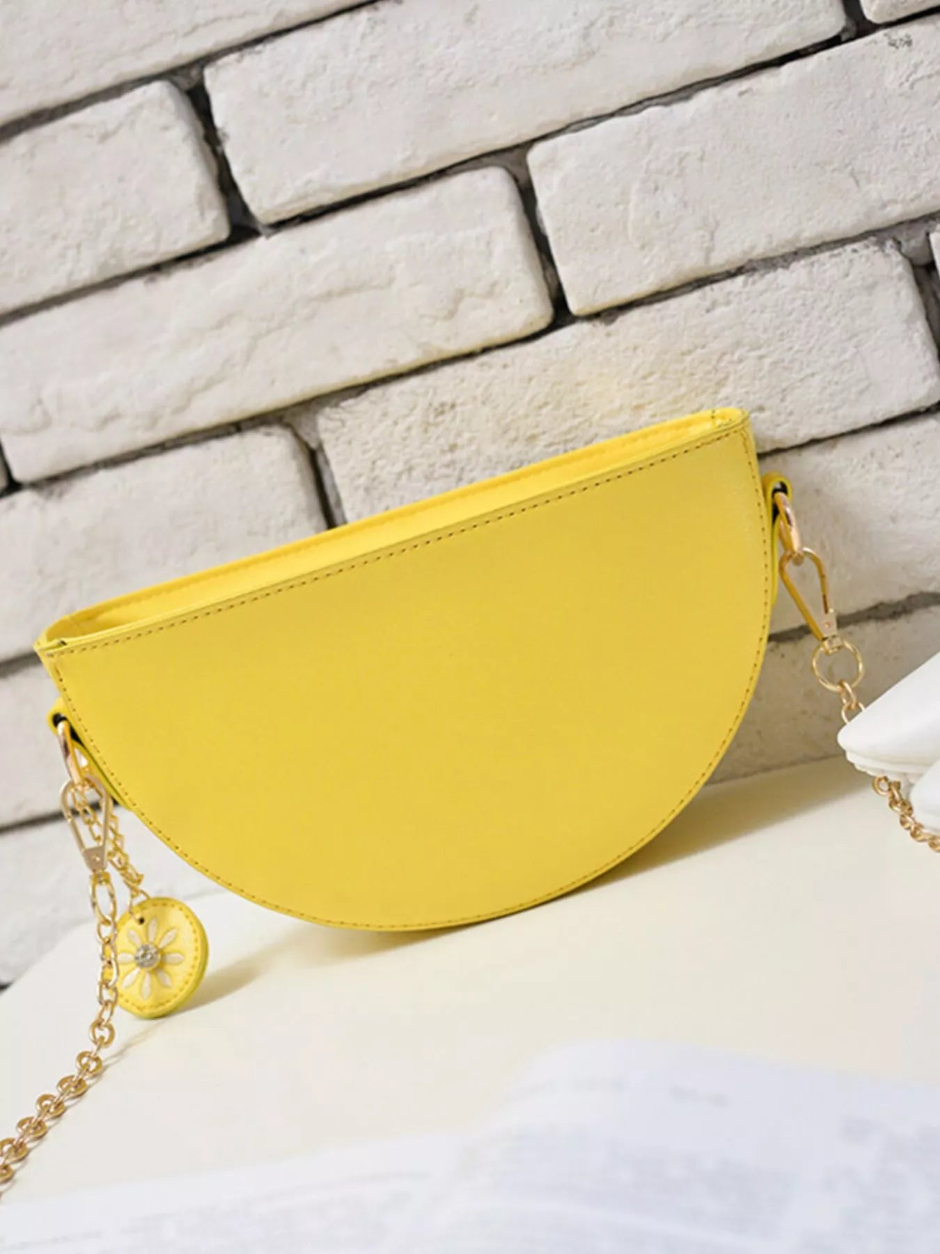 Fruit-Shaped Crossbody Bag with Chain Strap