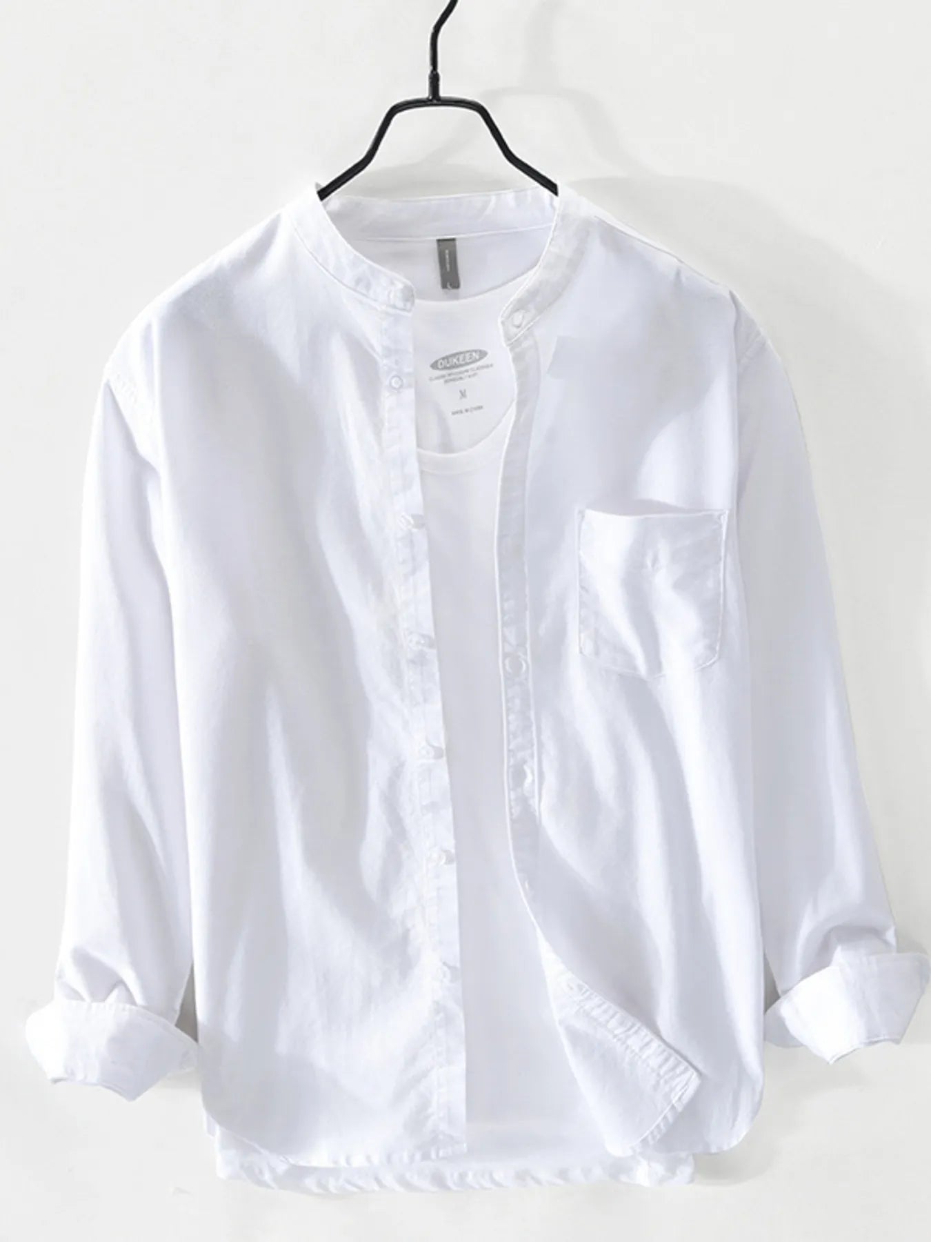 Men's Plus Size Button Up Long Sleeve Shirt