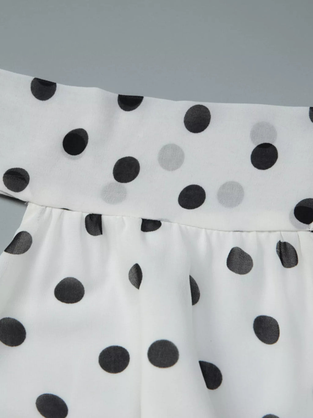 Polka Dot Halter Neck Ruffle Dress