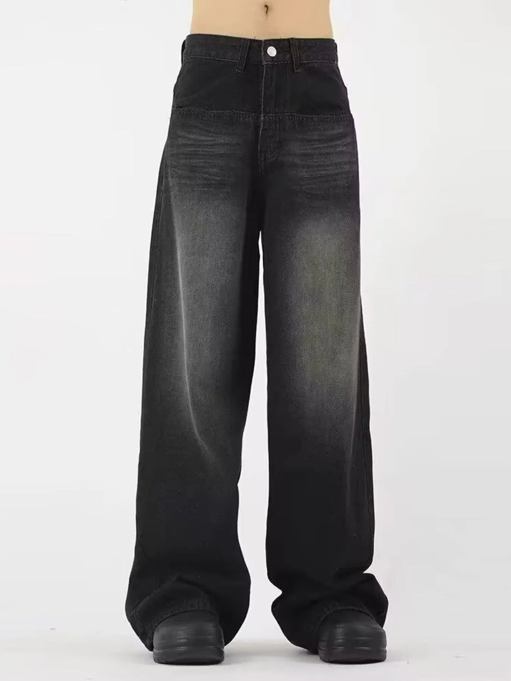 Men's Full Size Wide Leg Gradient Wash Jeans Plus Size
