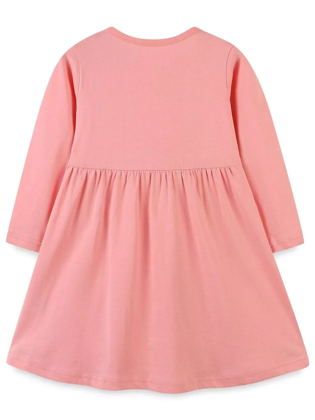 Children's Long Sleeve Embroidered Deer Dress