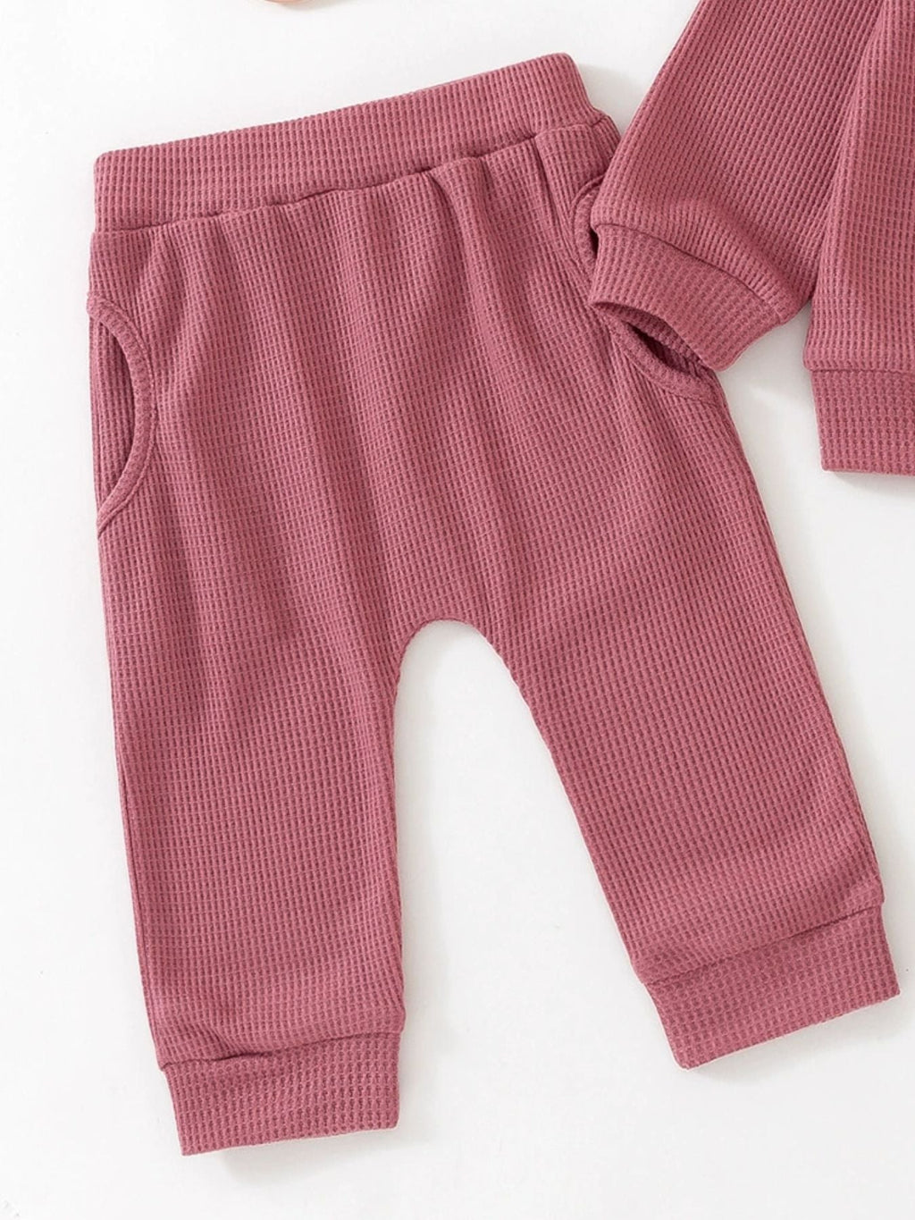 Children's Letter Ruffled Trim Top and Pants Set