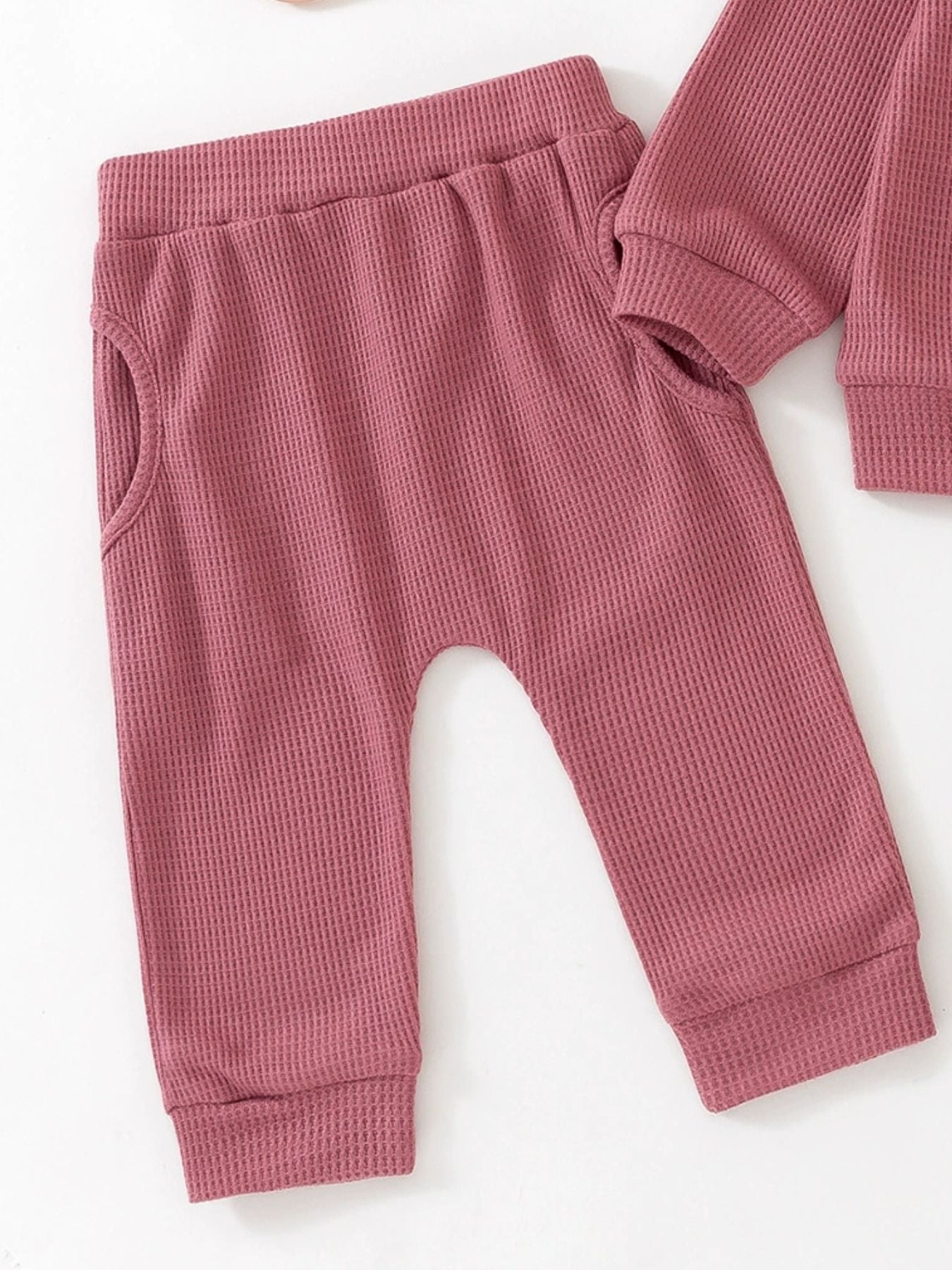 Children's Letter Ruffled Trim Top and Pants Set