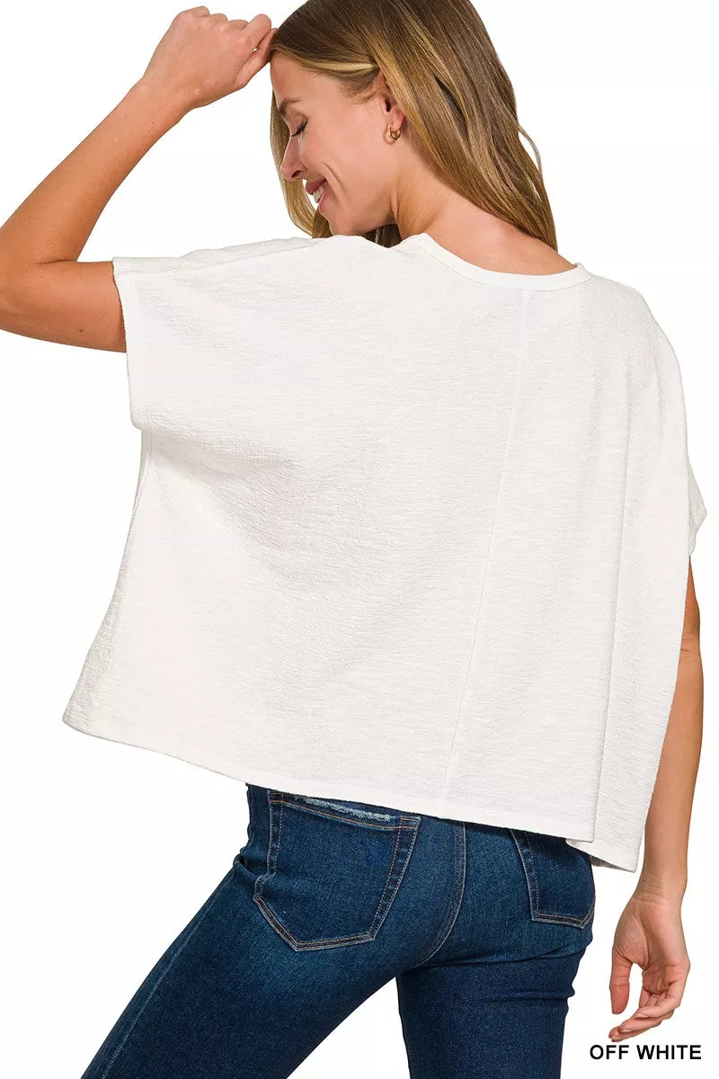 Zenana Cotton Slub Oversized Tee