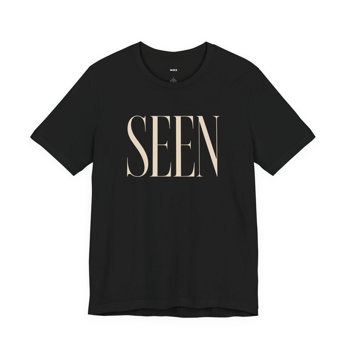 SEEN Premium Graphic Tee | Minimalist Luxury Streetwear Shirt | Identity & Self Worth Apparel