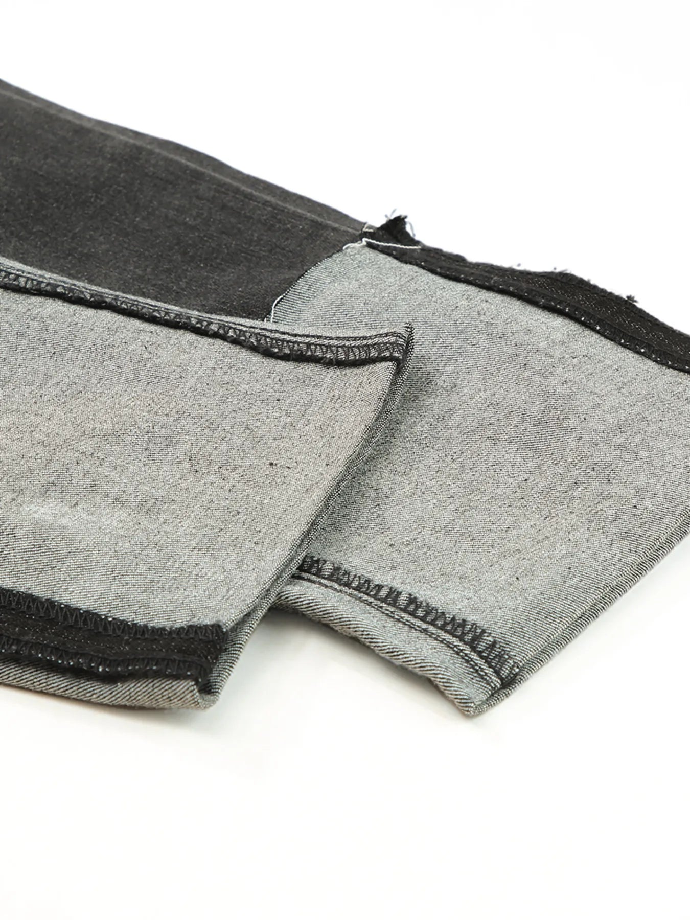 High Waist Distressed Straight Leg Jeans
