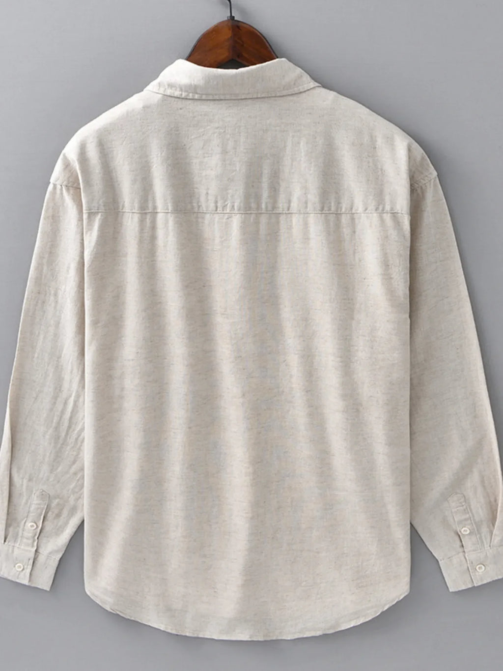 Men's Plus Size Button Up Long Sleeve Shirt