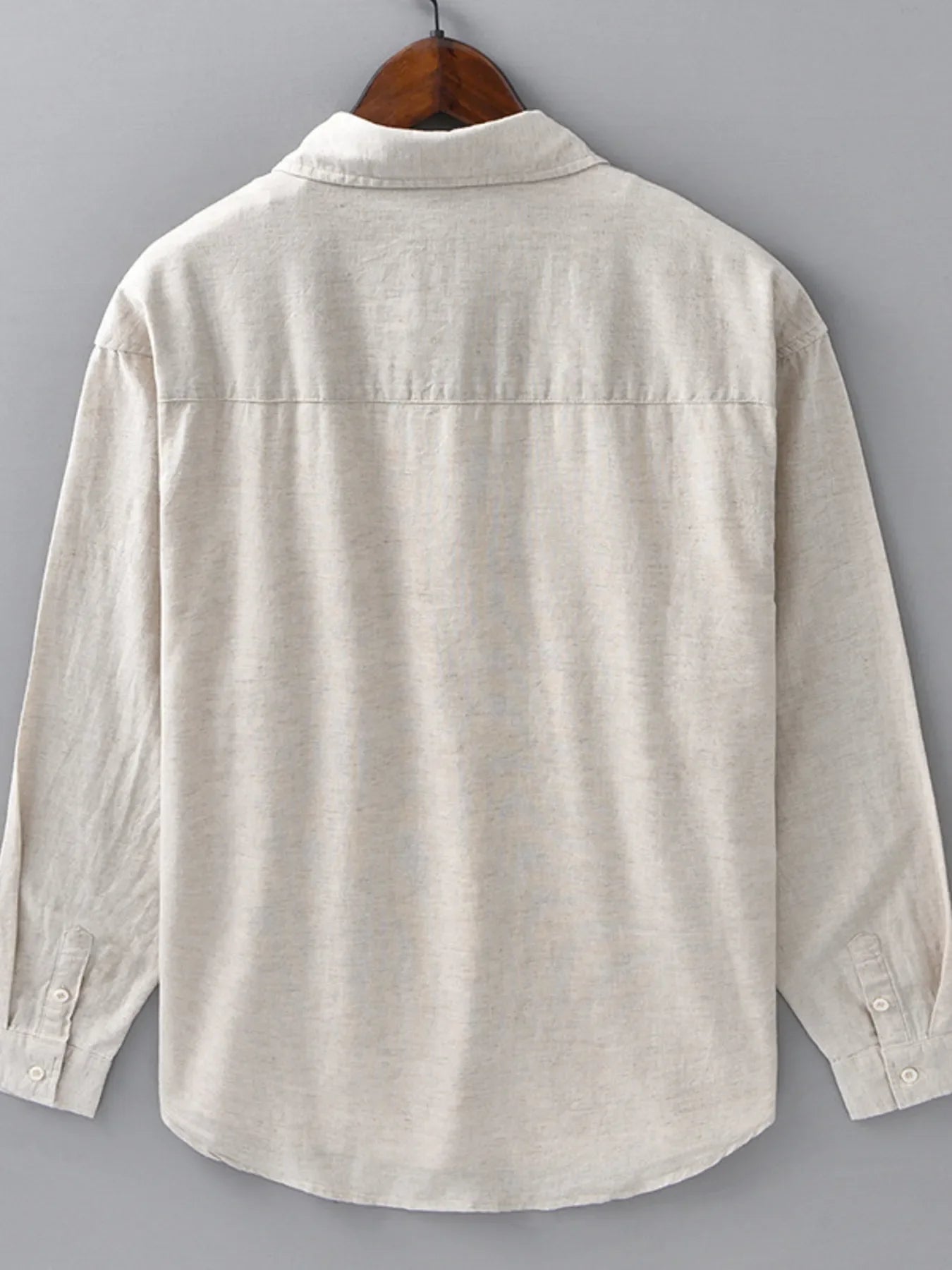 Men's Plus Size Button Up Long Sleeve Shirt
