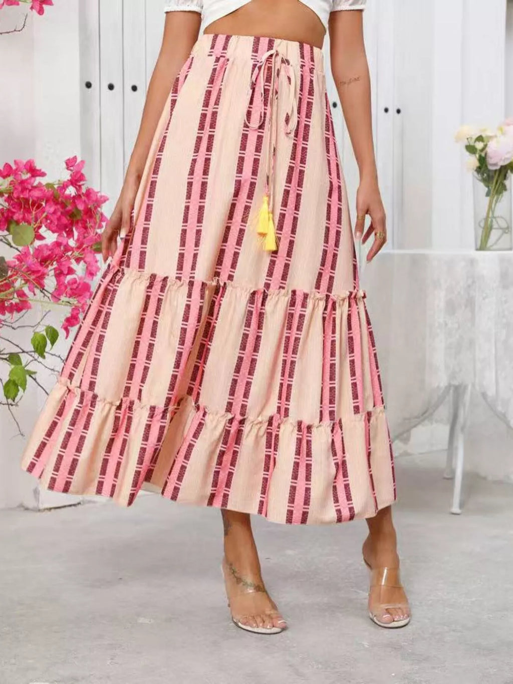 Tassel Midi Skirt