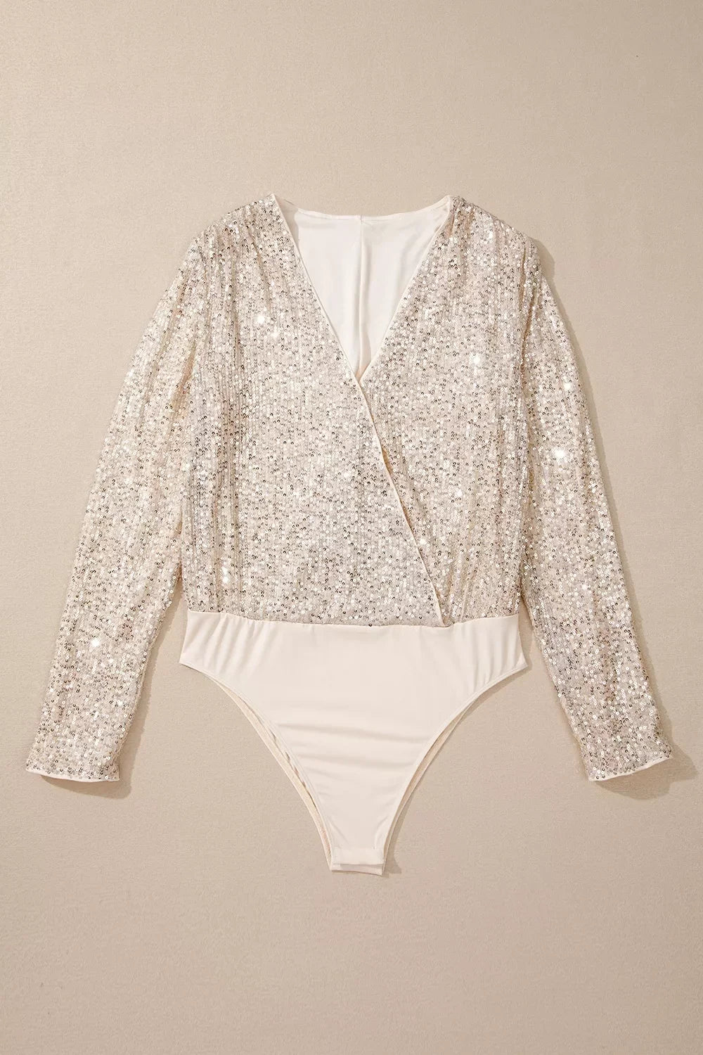 Sparkling Sequin Long Sleeve Bodysuit