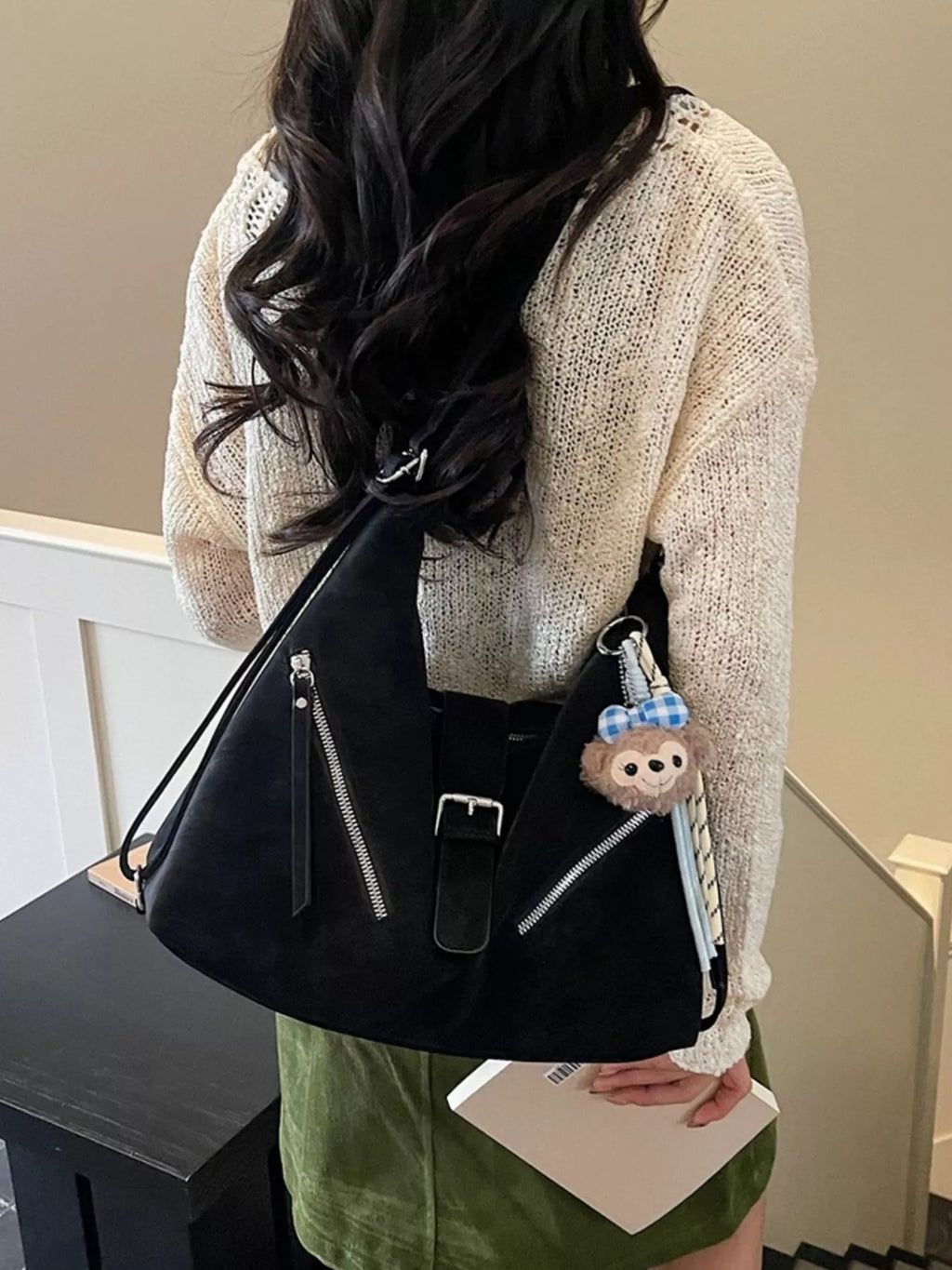 Convertible Buckle Shoulder Bag
