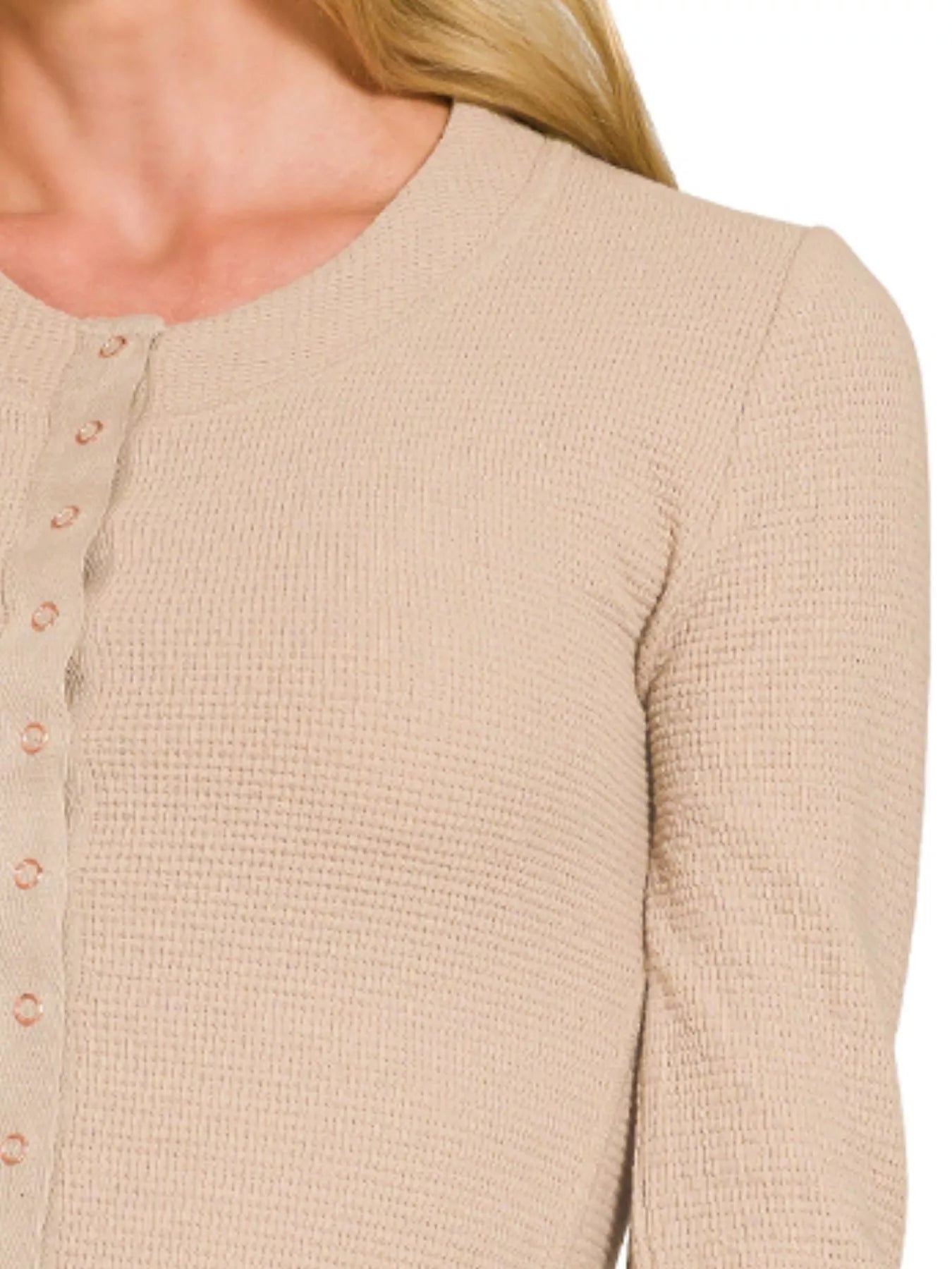 Zenana Double Knit Snap Button Shirts