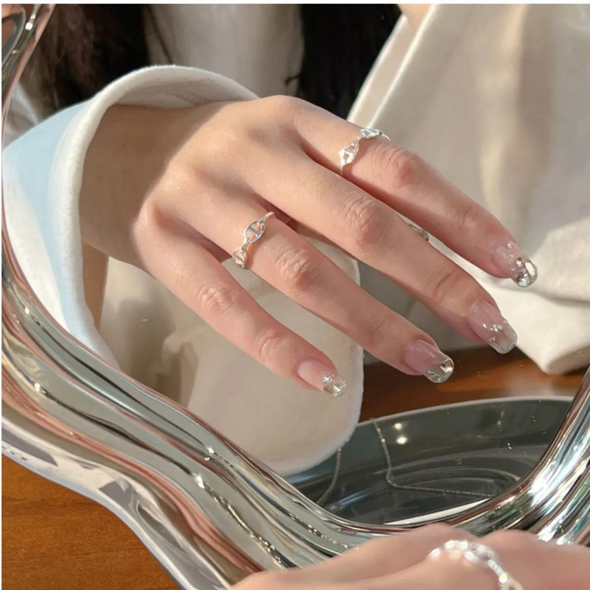 925 Sterling Silver Geometric Ring