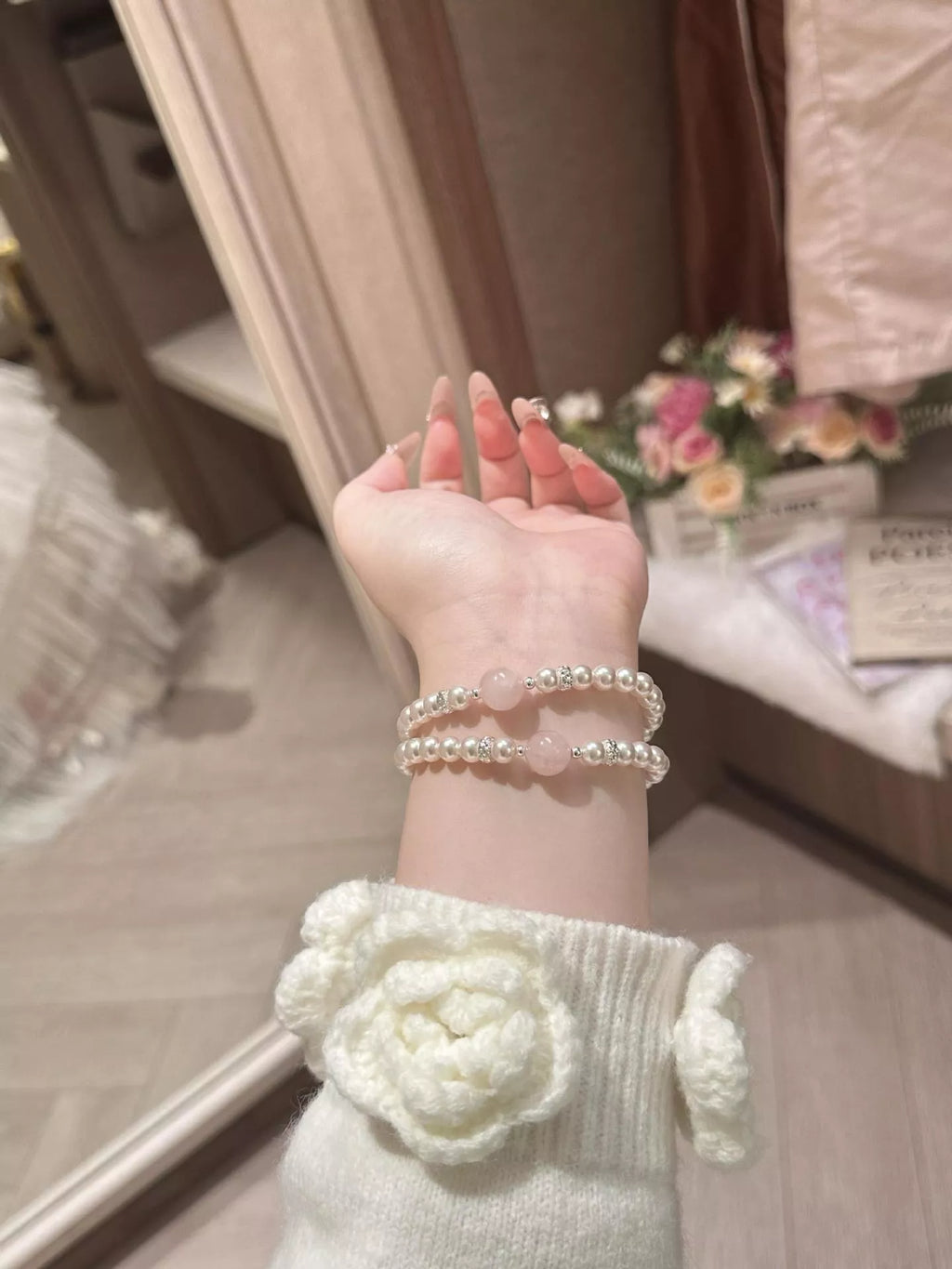 Alloy Pearl Bracelet