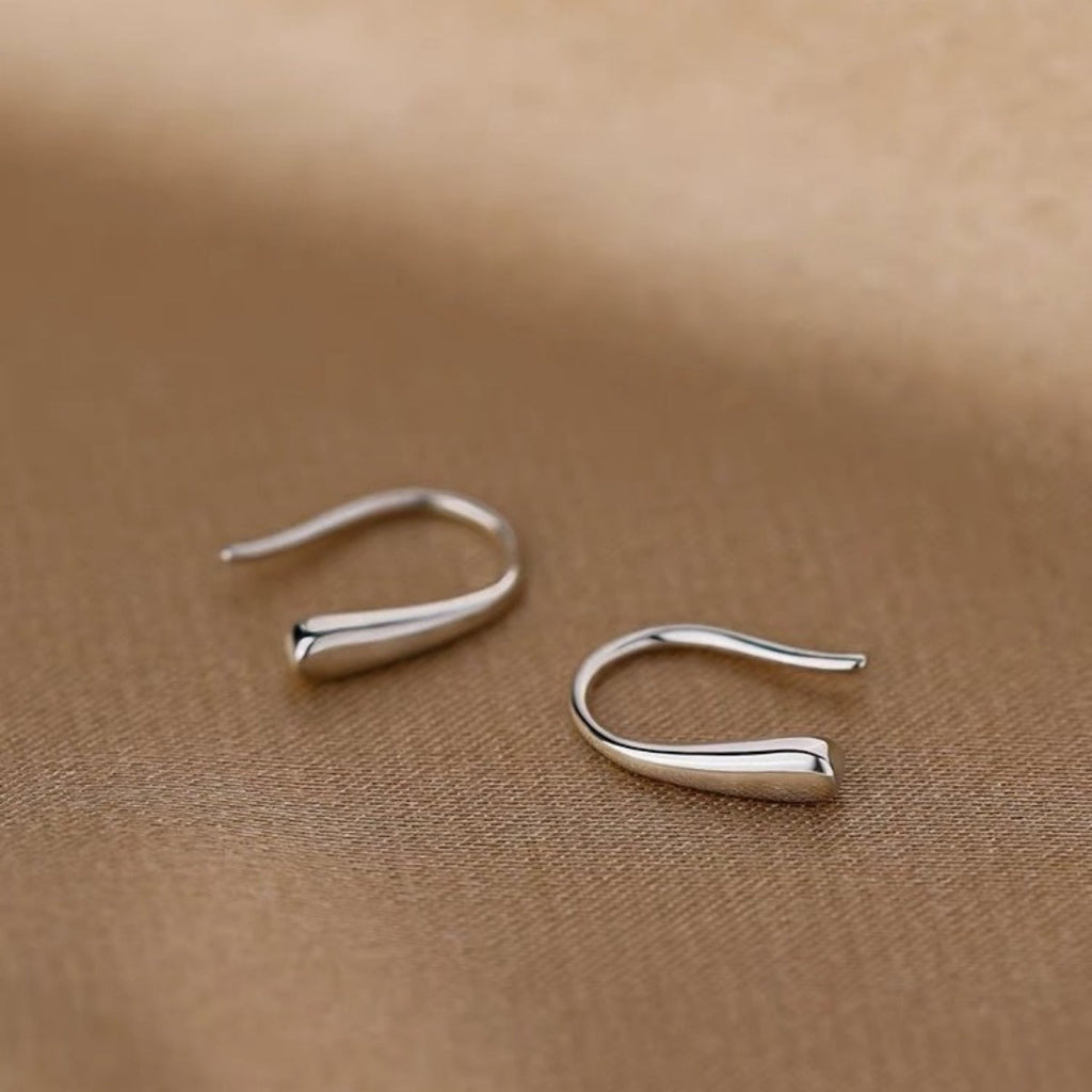 925 Sterling Silver U Shaped Earrings