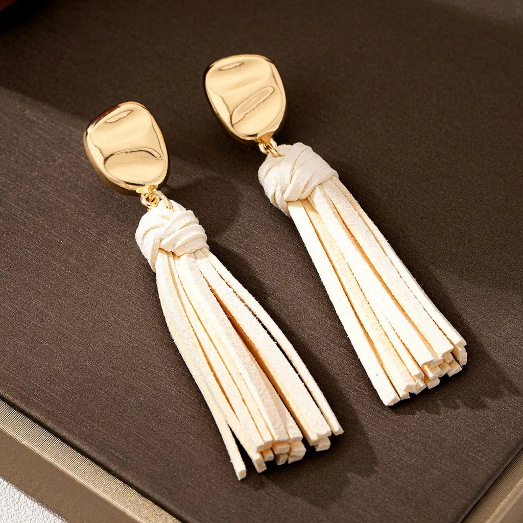 18K Gold-Plated Tassel Earrings