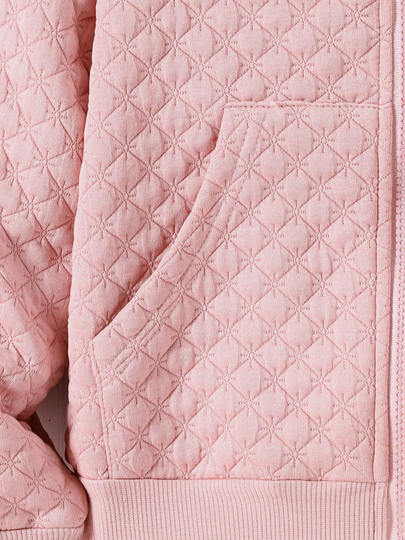 Children's Quilted Zip-Up Hooded Jacket