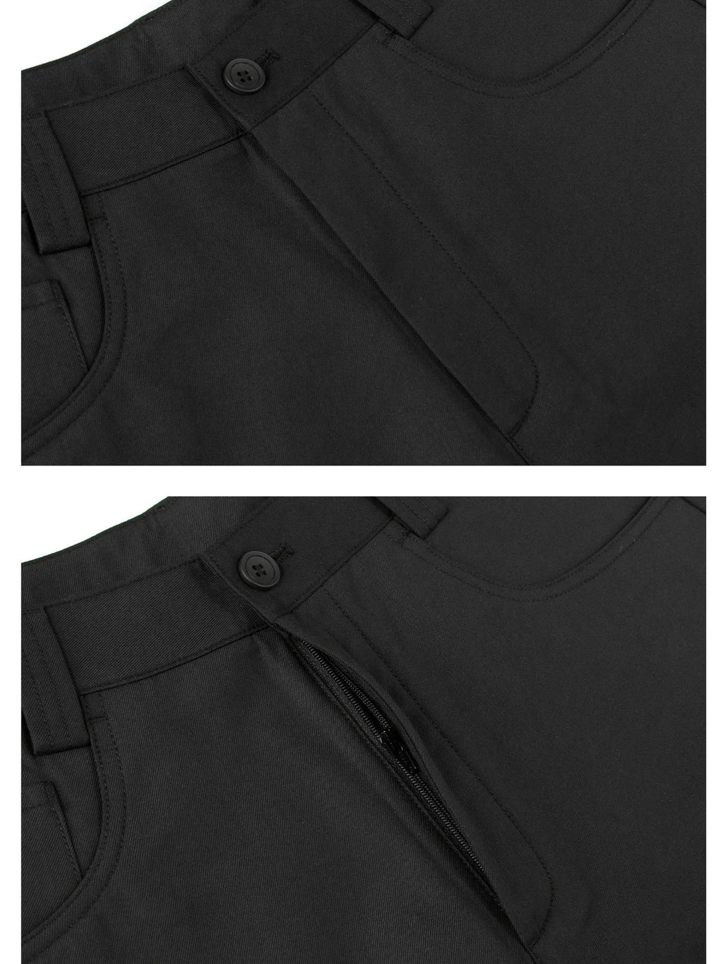 Men's Wide Leg High Waisted Pants