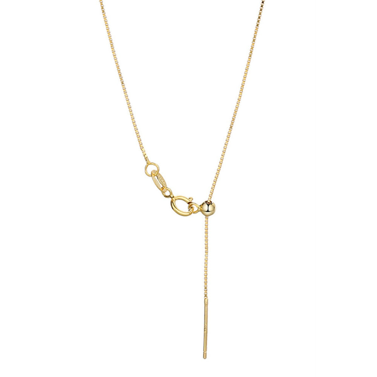 925 Sterling Silver Chain Adjustable Necklace