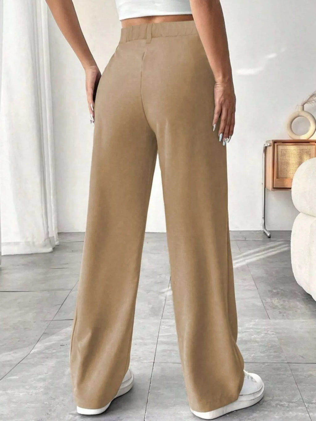 Wide Leg Pleated Pants