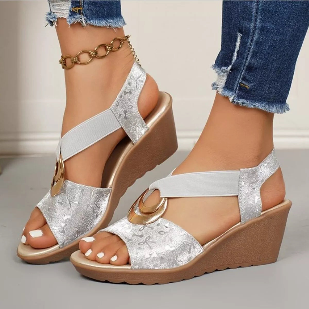 Open Toe Wedge Sandals