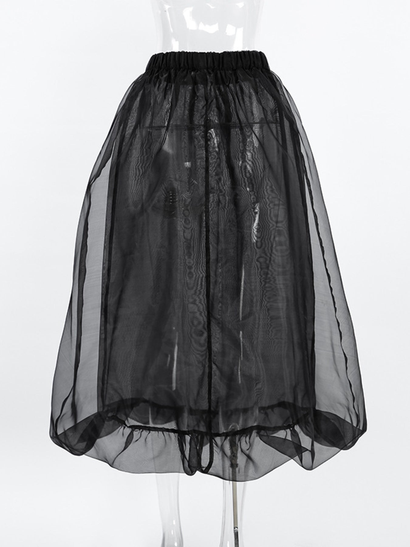 Elastic Waist Flowy Skirt