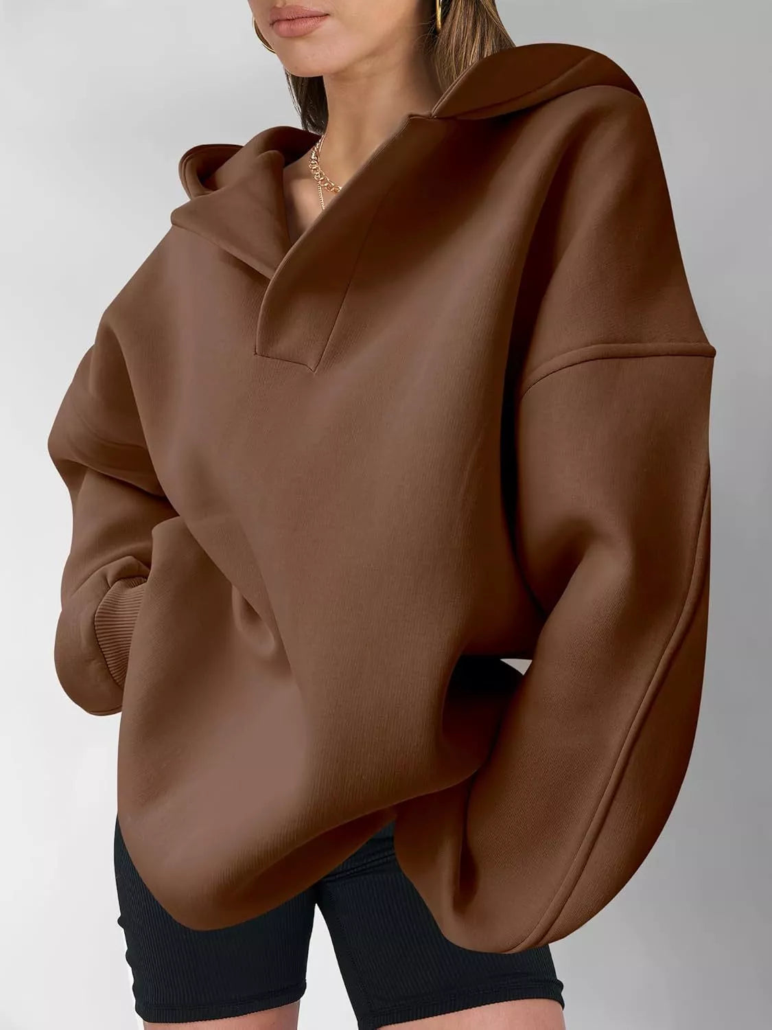Dropped Shoulder Long Sleeve Sweatshirt