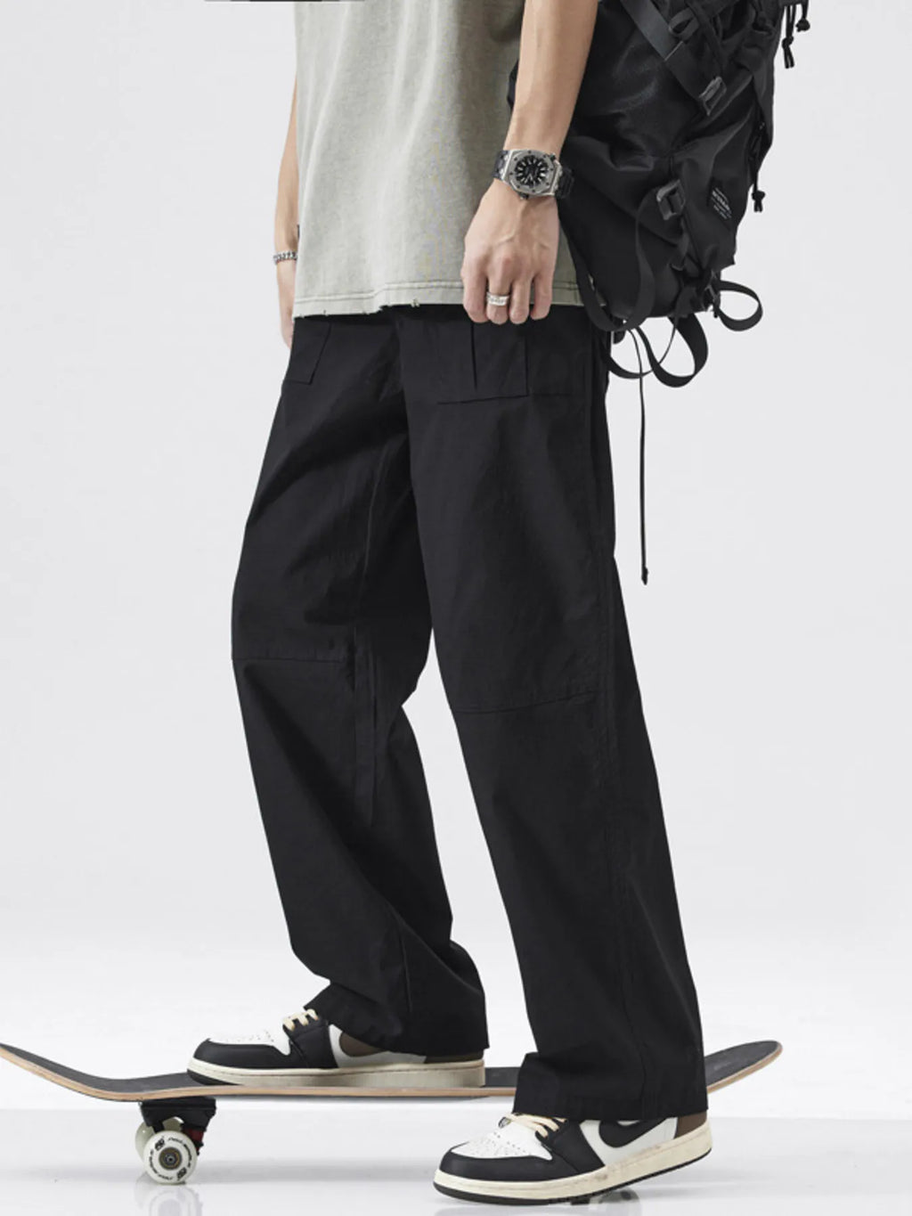 Men's Full Size Relaxed Fit Cargo Pants Plus Size