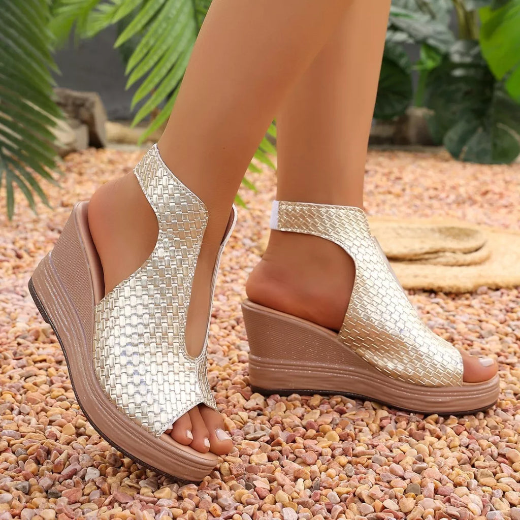 Open Toe Wedge Sandals