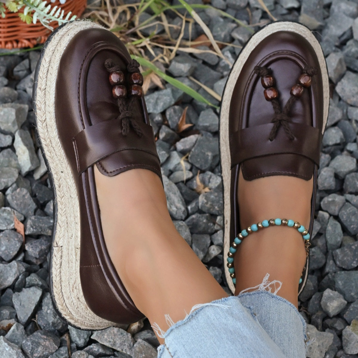 Round Toe Slip-Ons