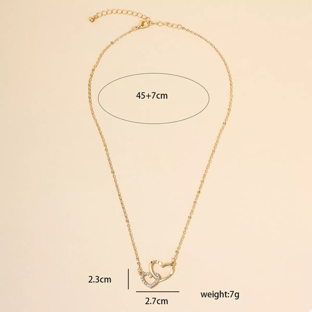 18K Gold-Plated Heart Pendant Necklace